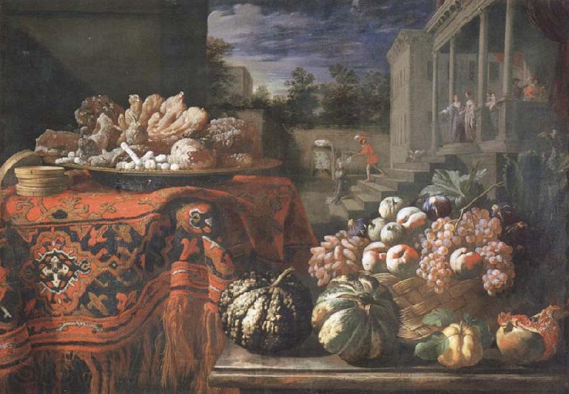 Pier Francesco Cittadini Style life with fruits and sugar work Spain oil painting art